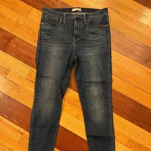 Madewell 10” High Rise Skinny Jeans, 31 Tall